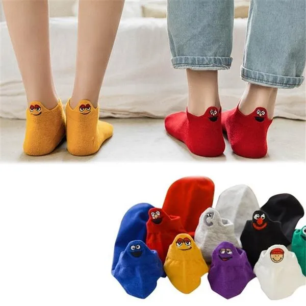 10-Pack: Embroidered Expression Women Socks