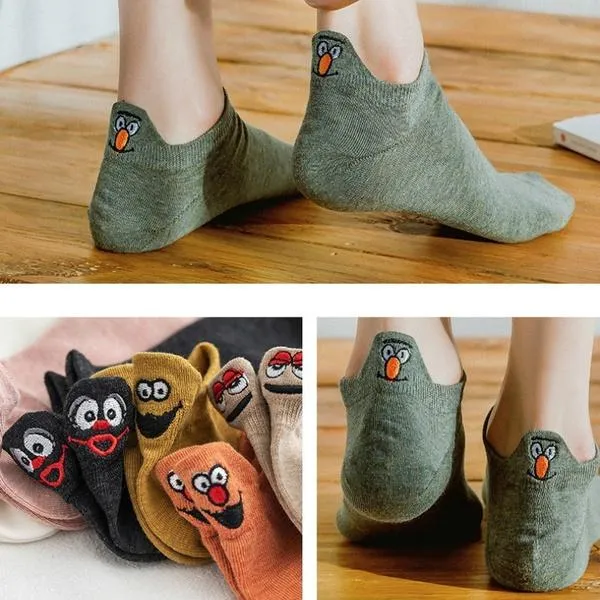 10-Pack: Embroidered Expression Women Socks