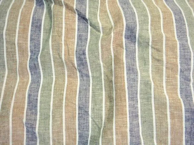 20mm Wide Stripes -  Faux Linen Print