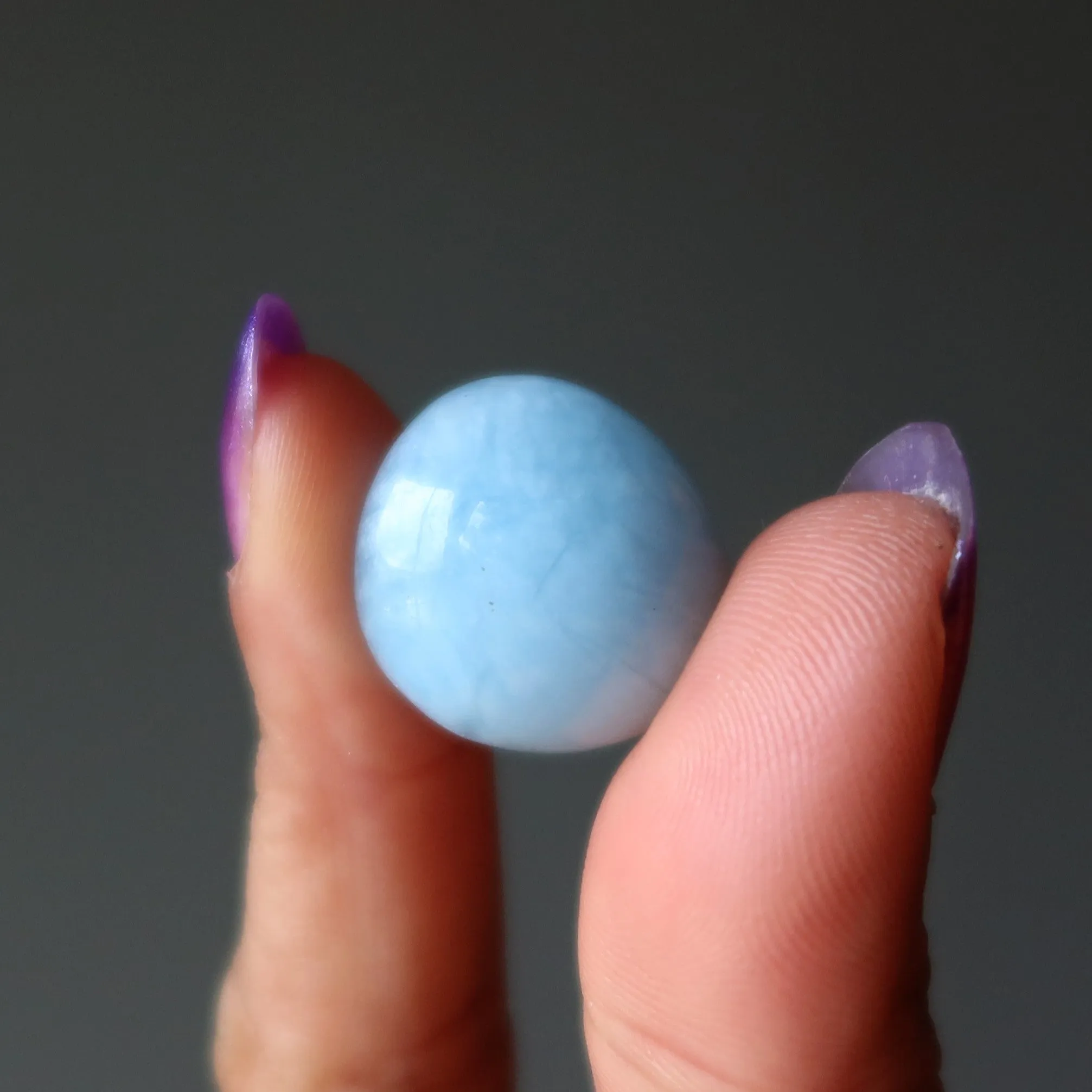 Aquamarine Tumbled Stone Blue Cleansing Crystal