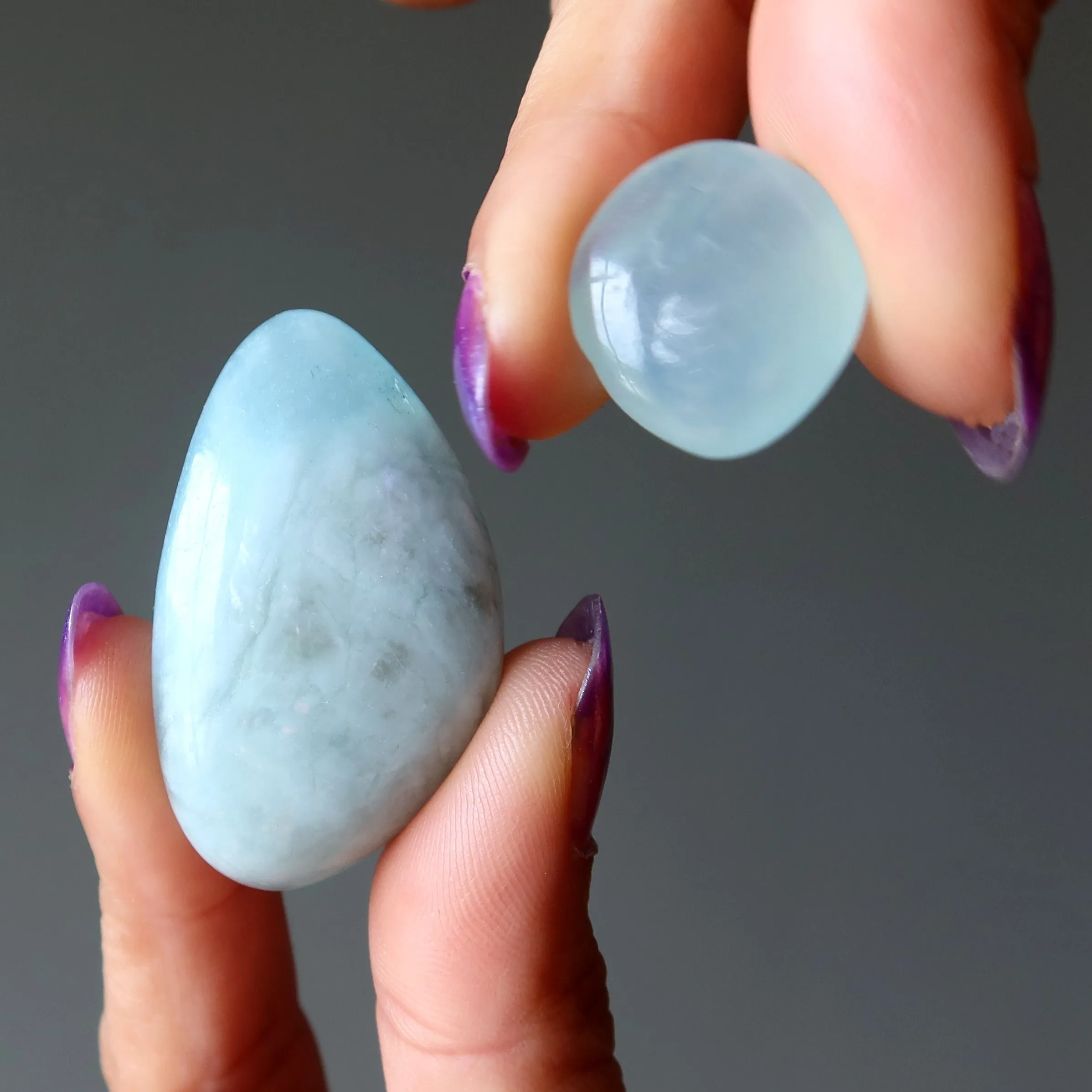 Aquamarine Tumbled Stone Blue Cleansing Crystal