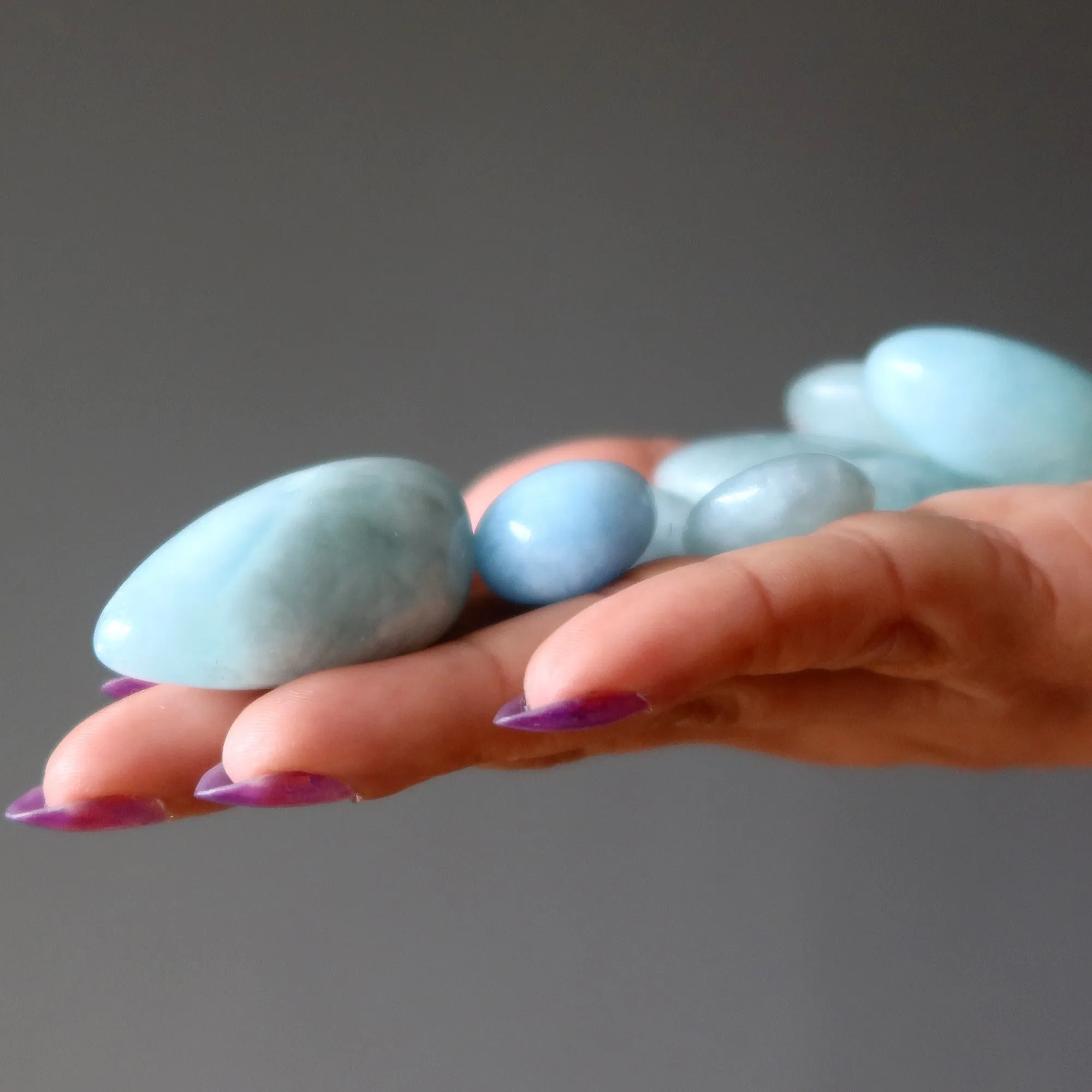 Aquamarine Tumbled Stone Blue Cleansing Crystal