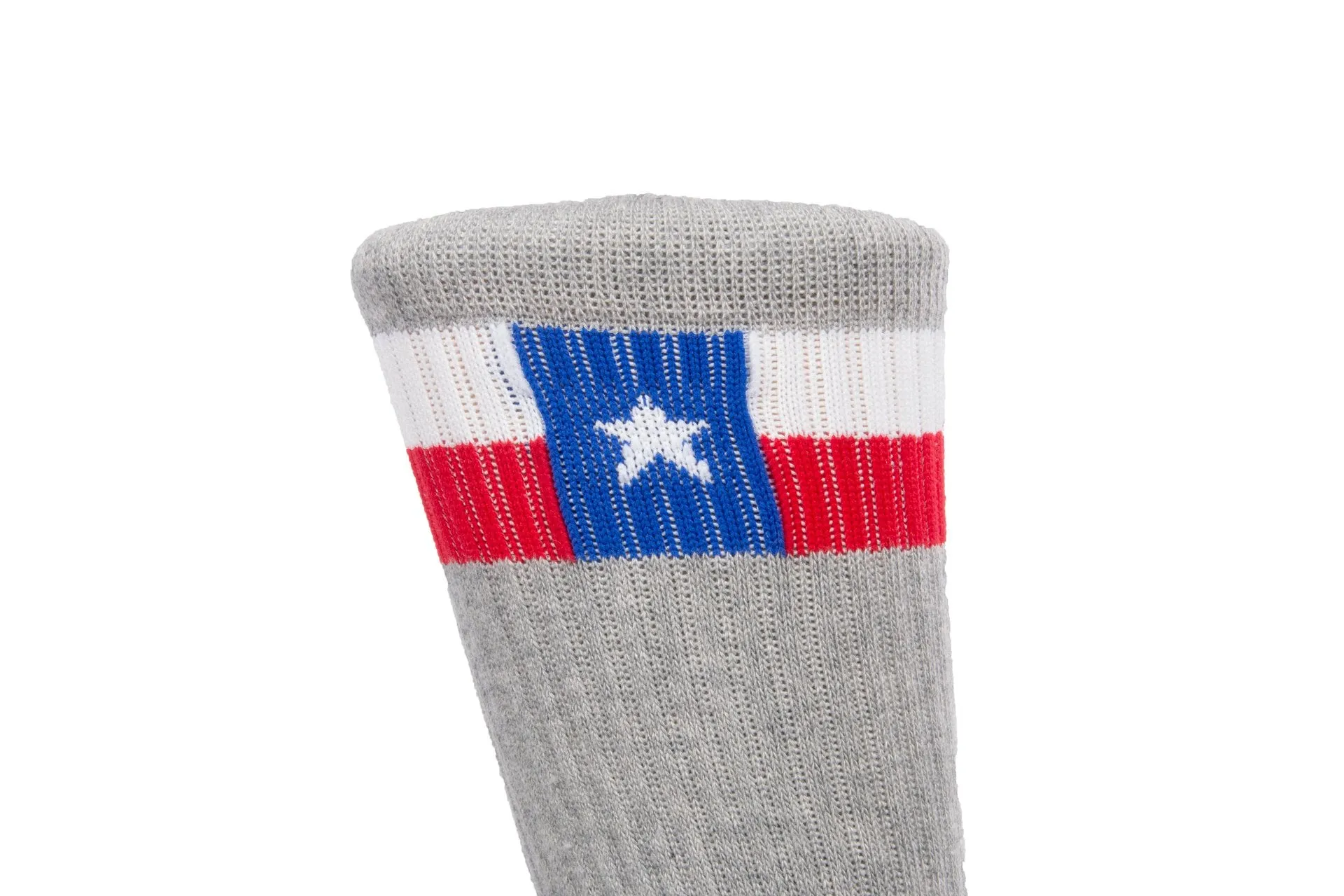 Arkansocks - Lonestar (Grey Heather/Red-Navy)
