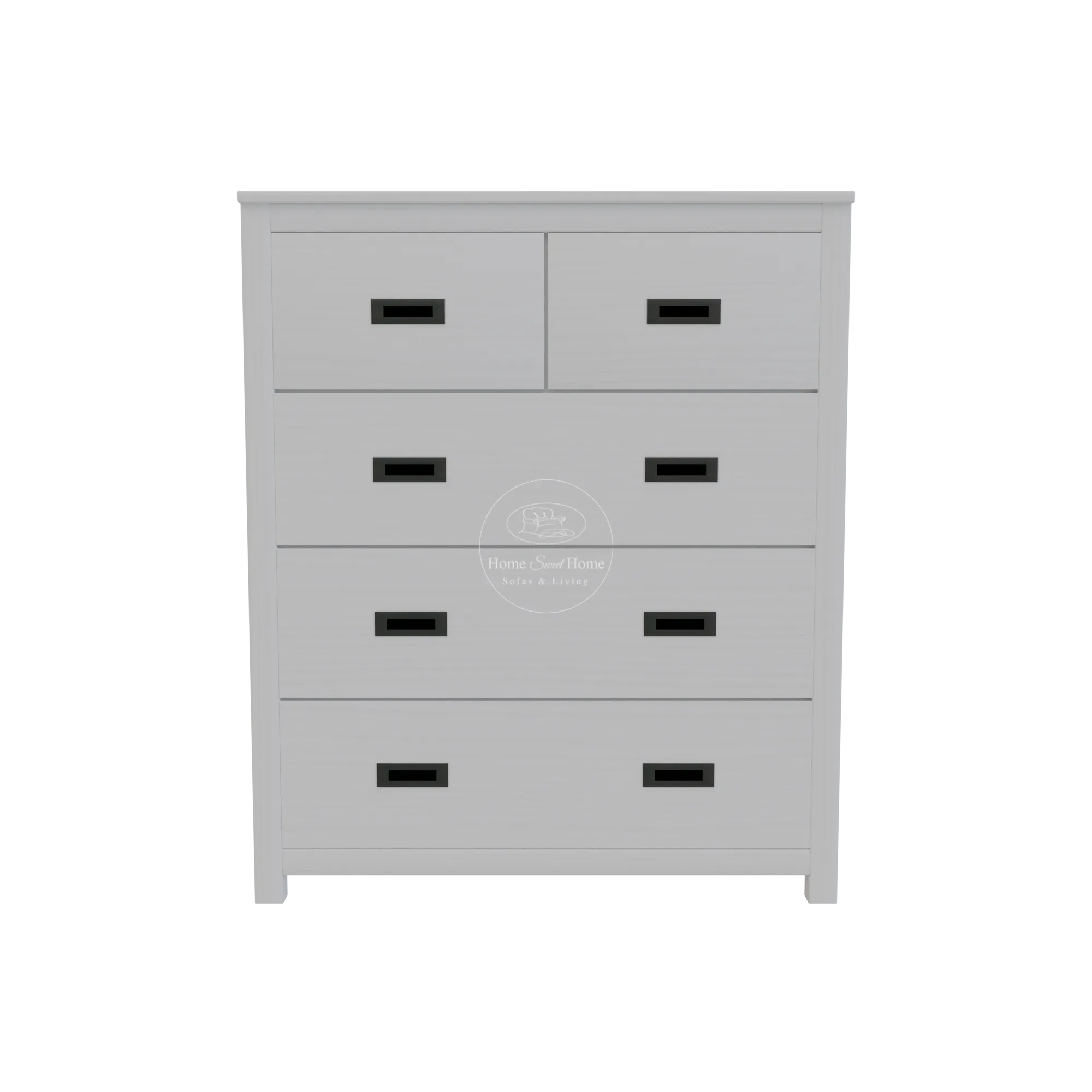 Beech 5 Drawer Tallboy