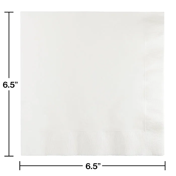 Bulk White Luncheon Napkins 3 ply (500 per Case)