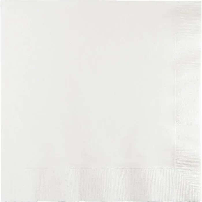 Bulk White Luncheon Napkins 3 ply (500 per Case)