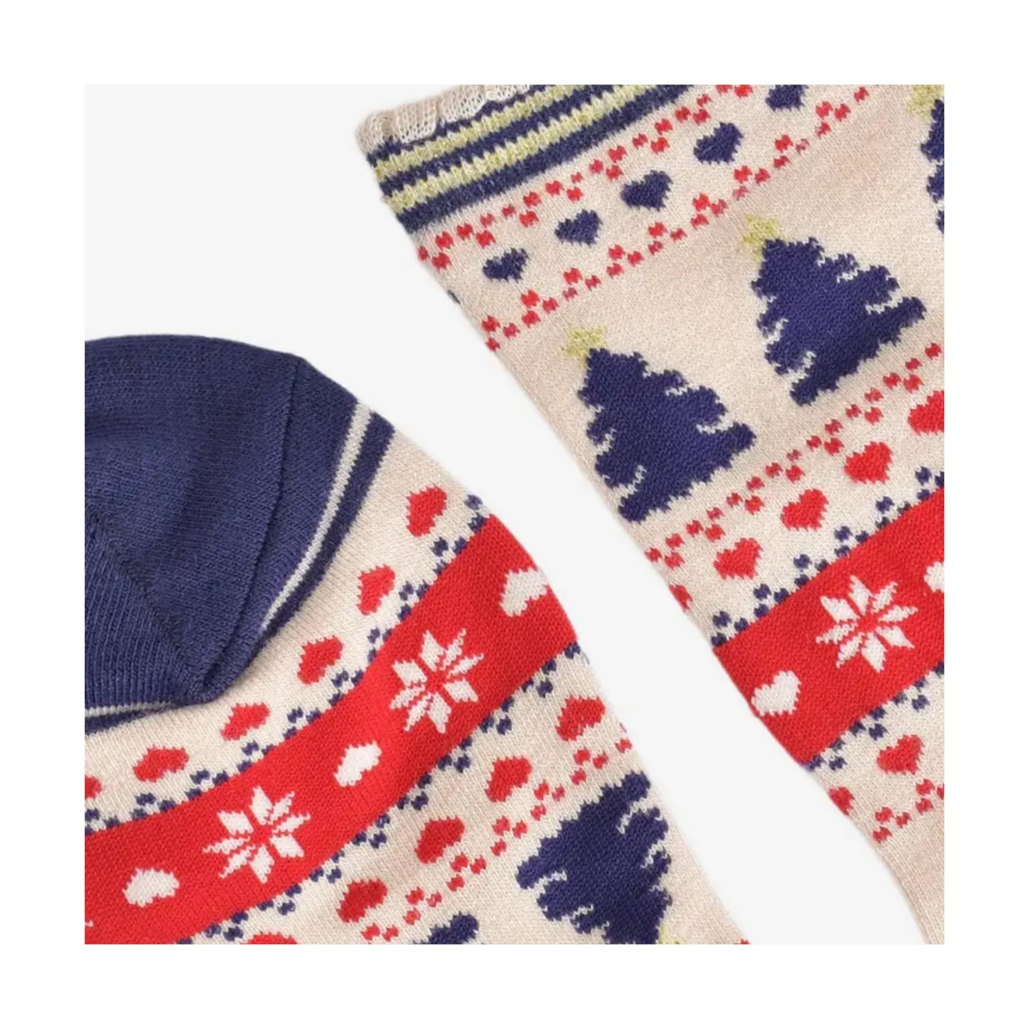 Christmas Tree Fair Isle Ladies' Socks