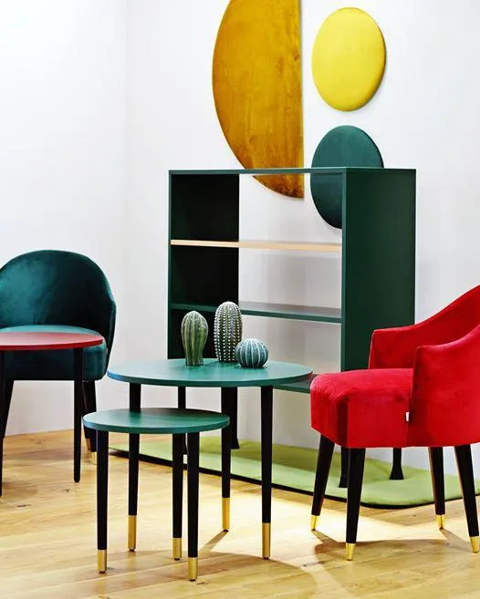 Cocktail chair EMI VELVET green