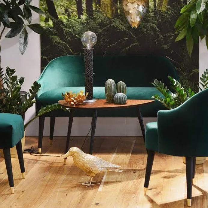 Cocktail chair EMI VELVET green