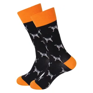 Coonhound Dog Black Socks