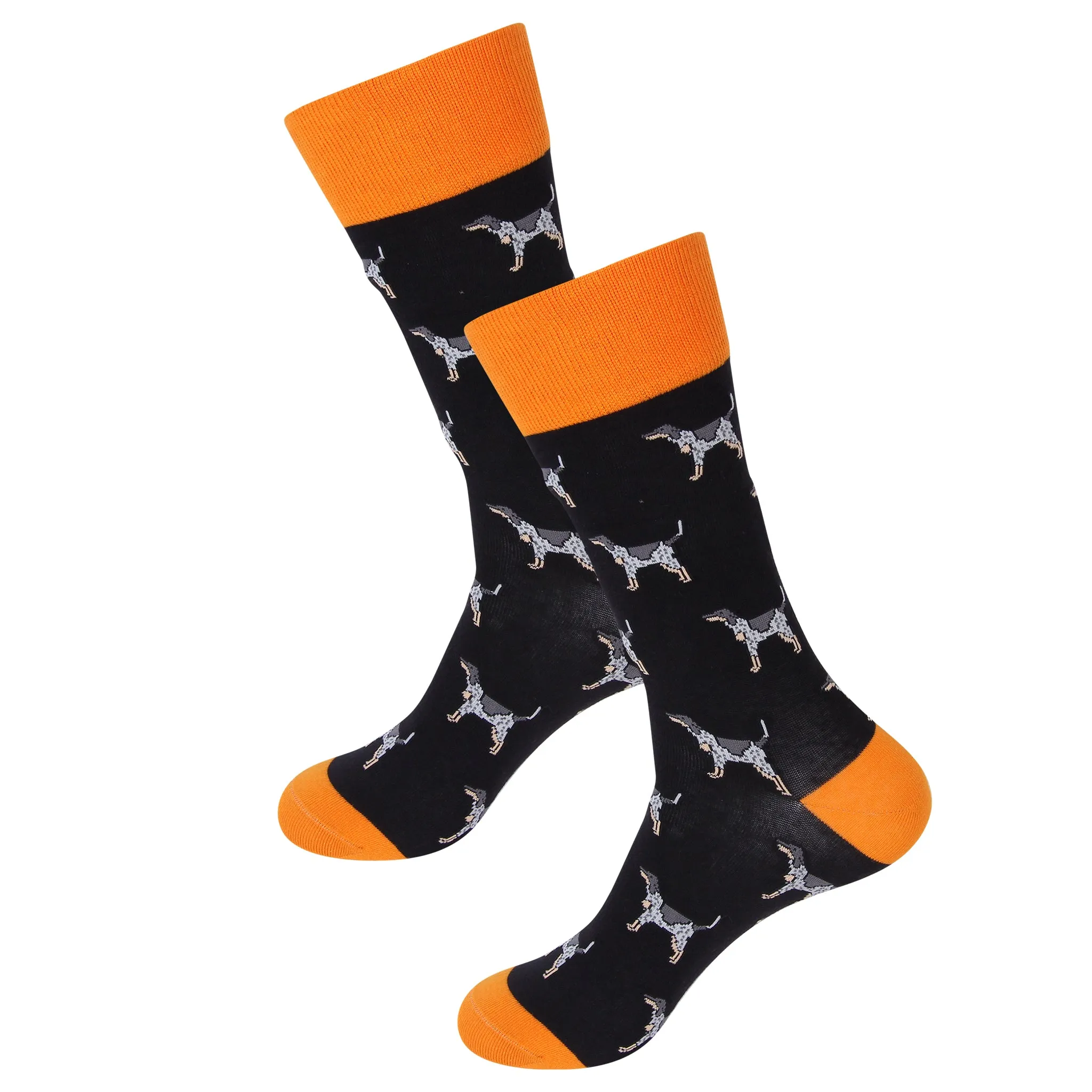 Coonhound Dog Black Socks