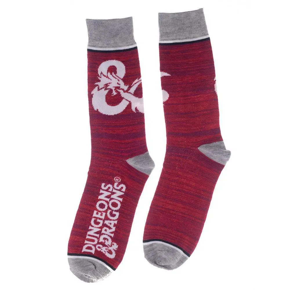 Dungeons & Dragons - D20 Crew Socks Box Set (3 Pairs) - Bioworld