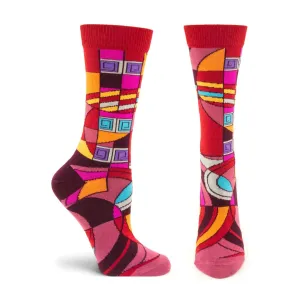 FLW022W Hoffman Rug Socks-Red