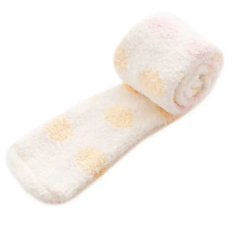 Cozy Fuzzy Spotted Thigh-High Socks