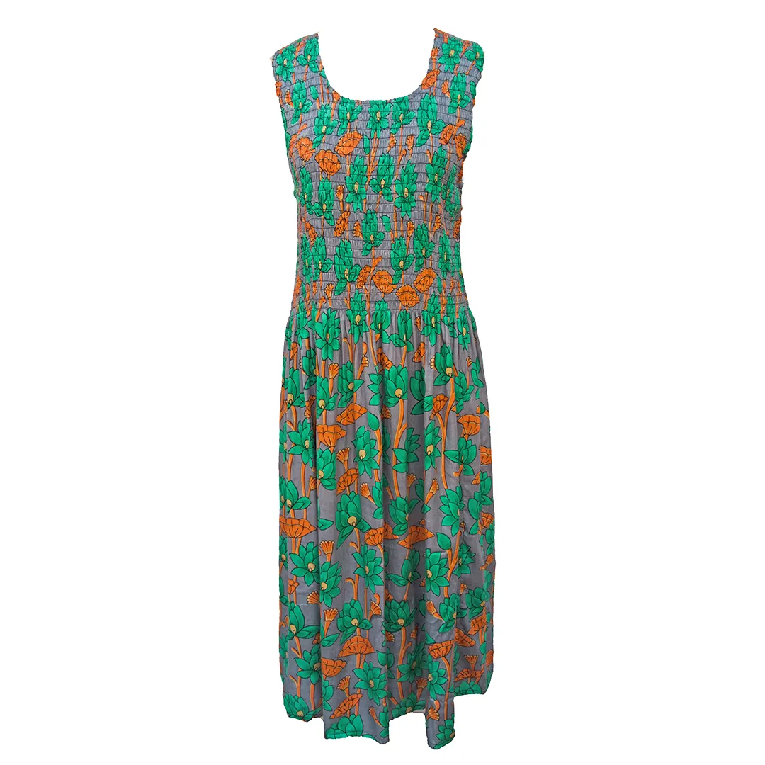 Grey Viscose Maxi Dress UK One Size 14-24 EOCT1