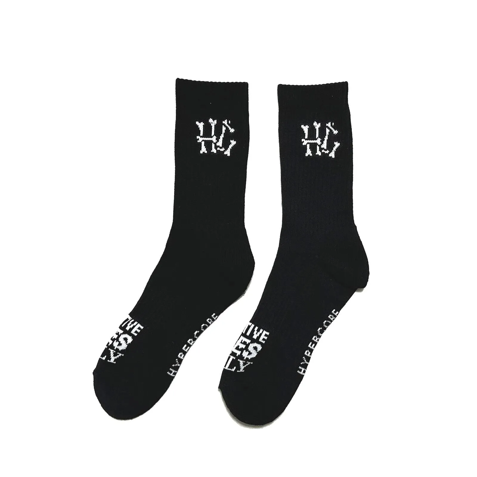 Hypercore "Bones" Positive Vibes Only socks