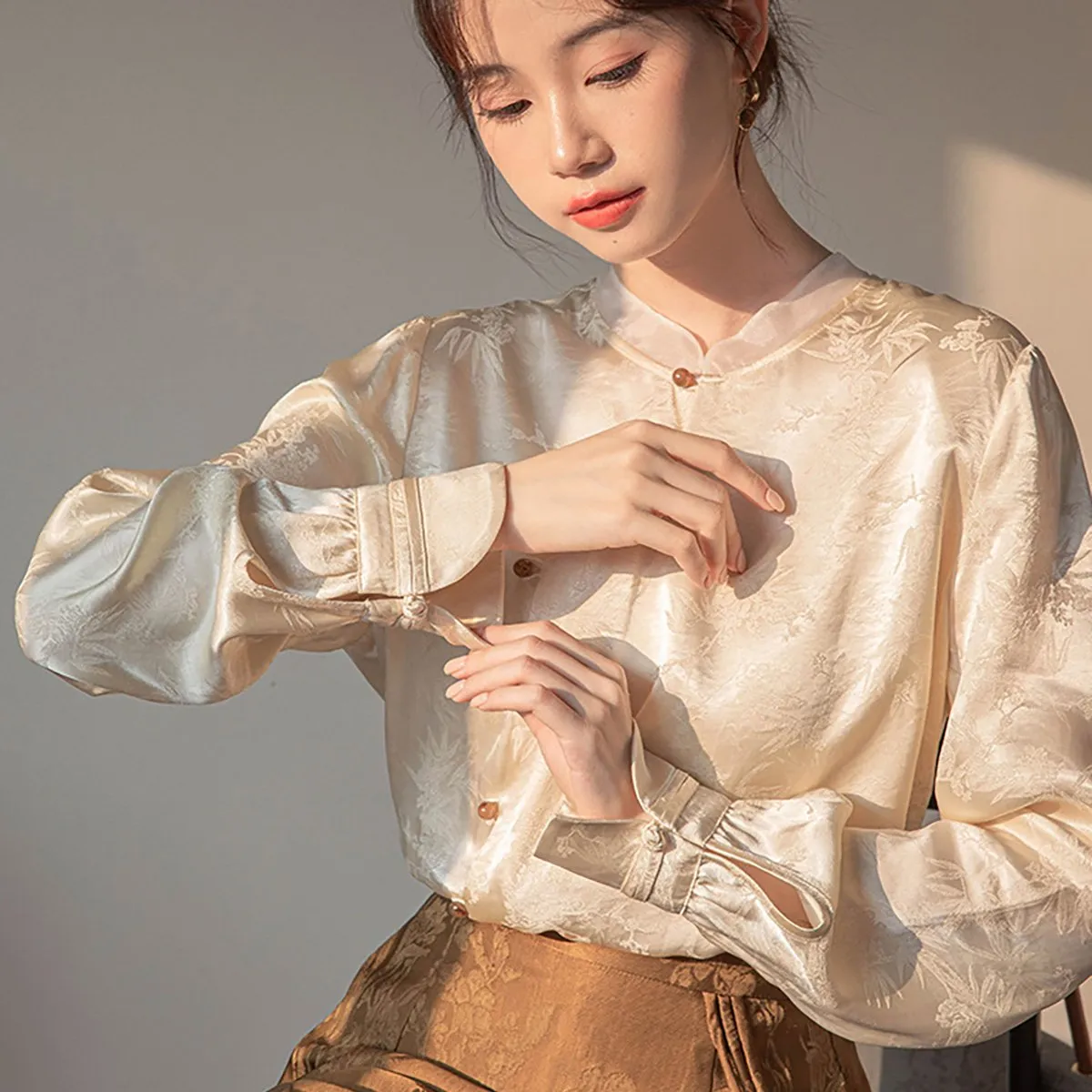 Ivory Long-Sleeved Shirt
