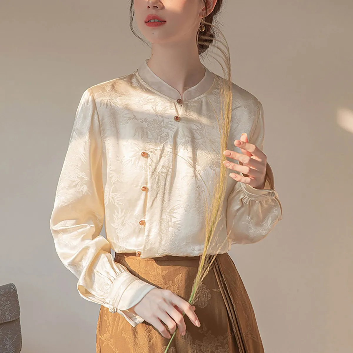 Ivory Long-Sleeved Shirt