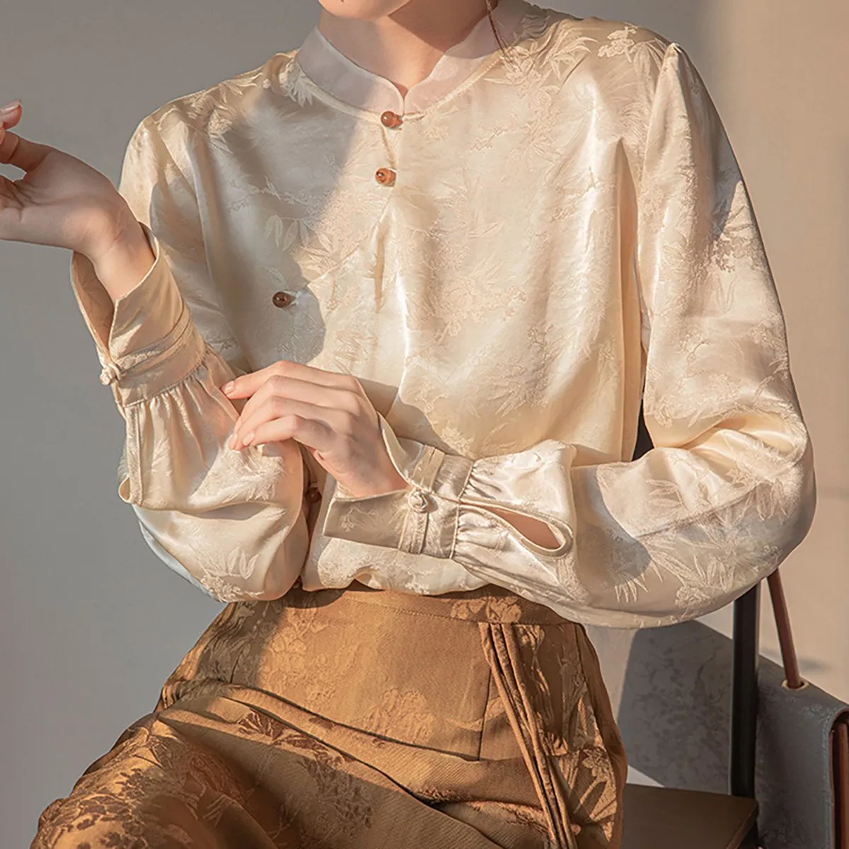 Ivory Long-Sleeved Shirt