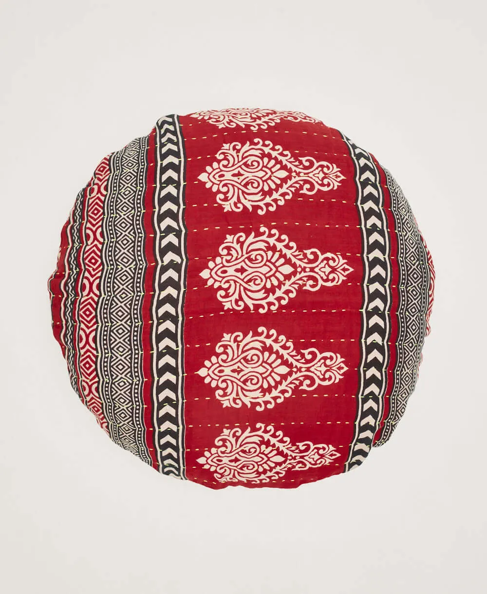 Kantha Round Pillow - No. 230834