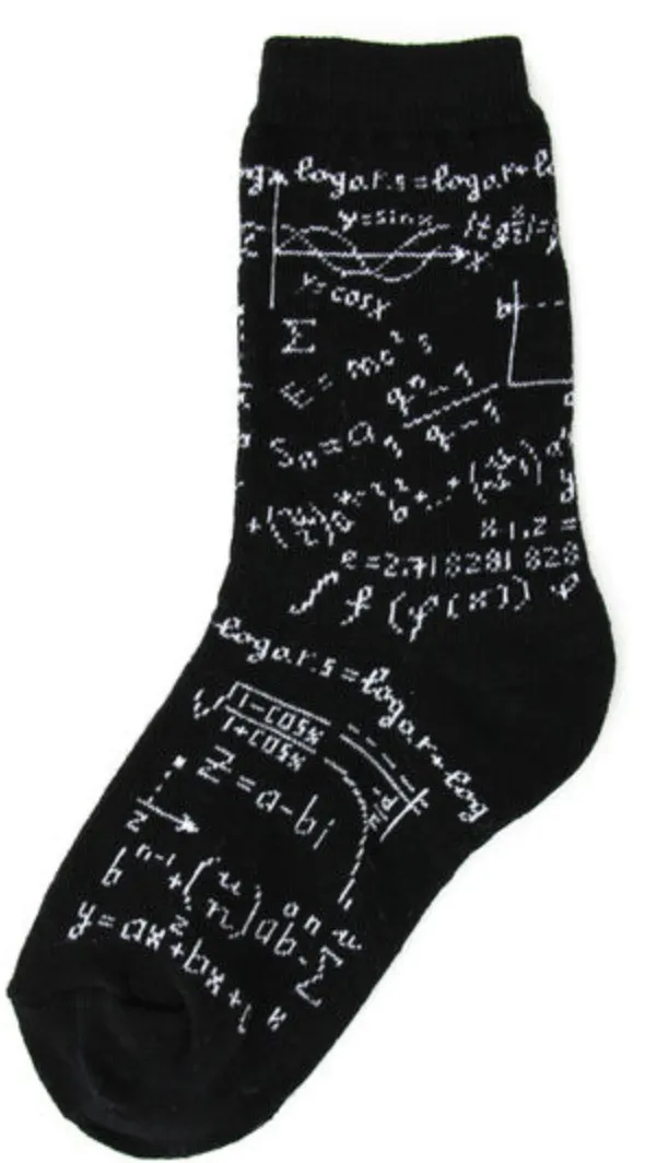 Kids's Genius Crew Sock -Size 10-1 Youth