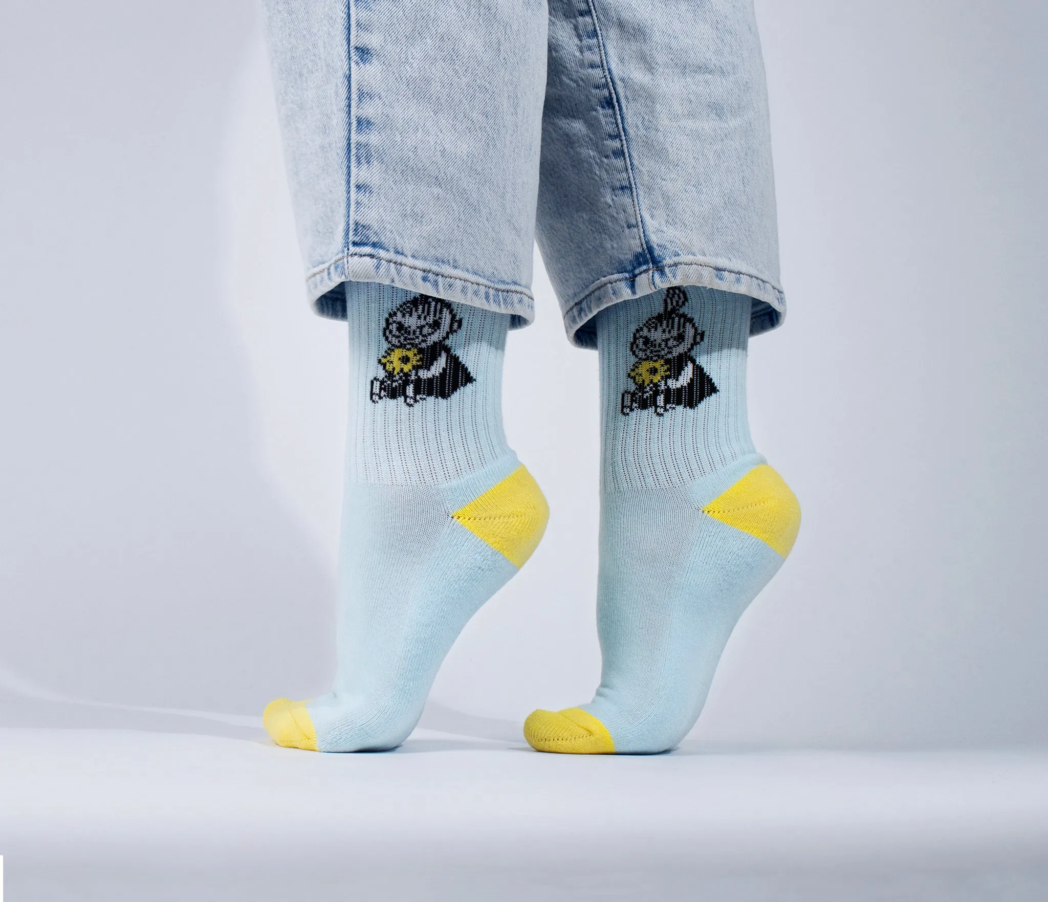 Little My Idea Ladies Retro Socks - Blue