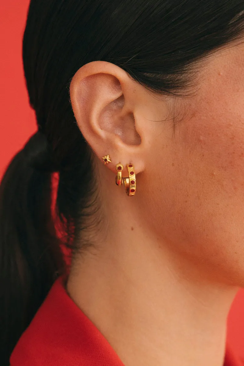 Mars Huggie Gold Plated