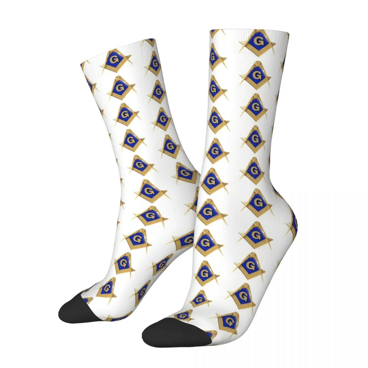 Master Mason Blue Lodge Sock - Blue & Gold Emblem