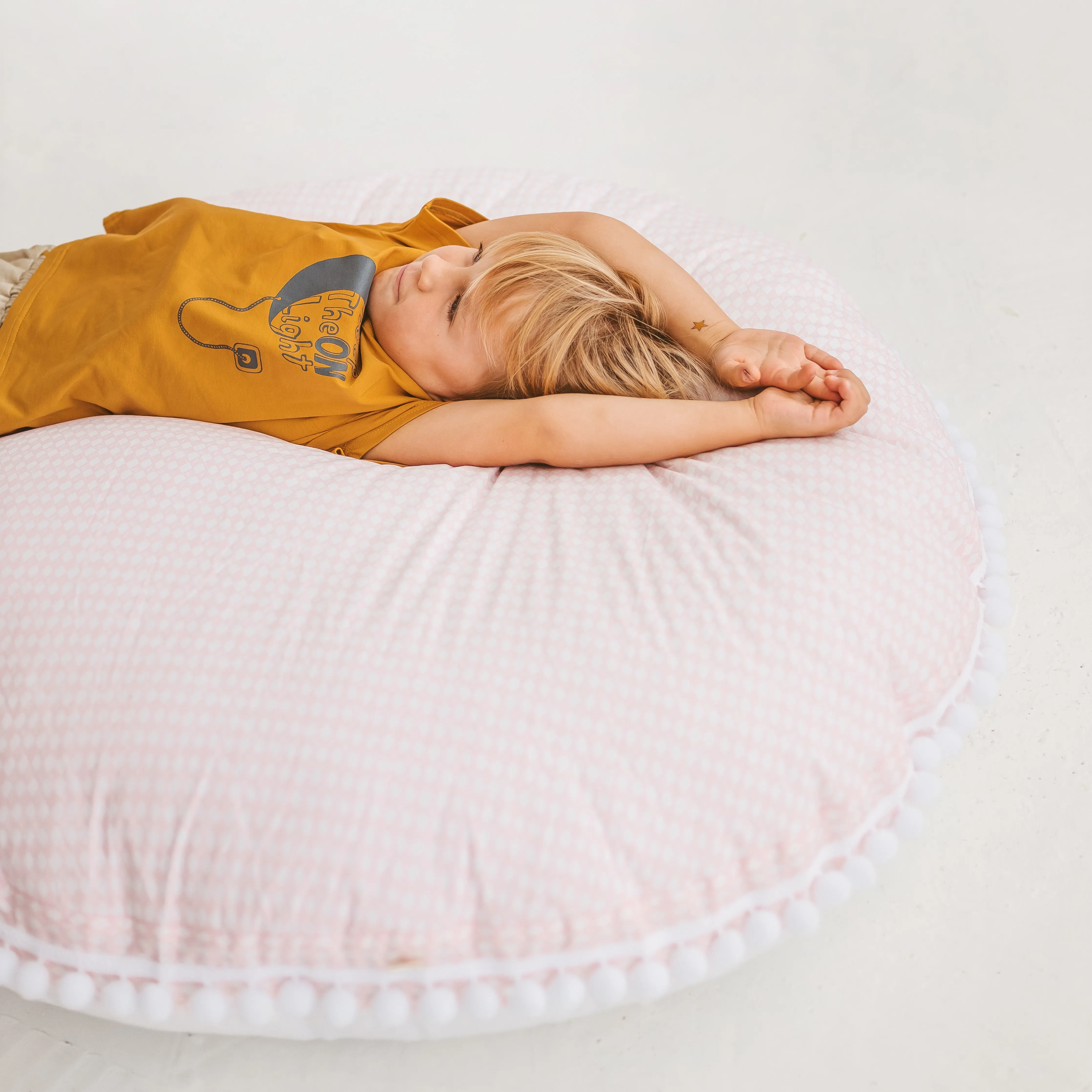 Minicamp Big Floor Cushion Rhombus Diamond Pink
