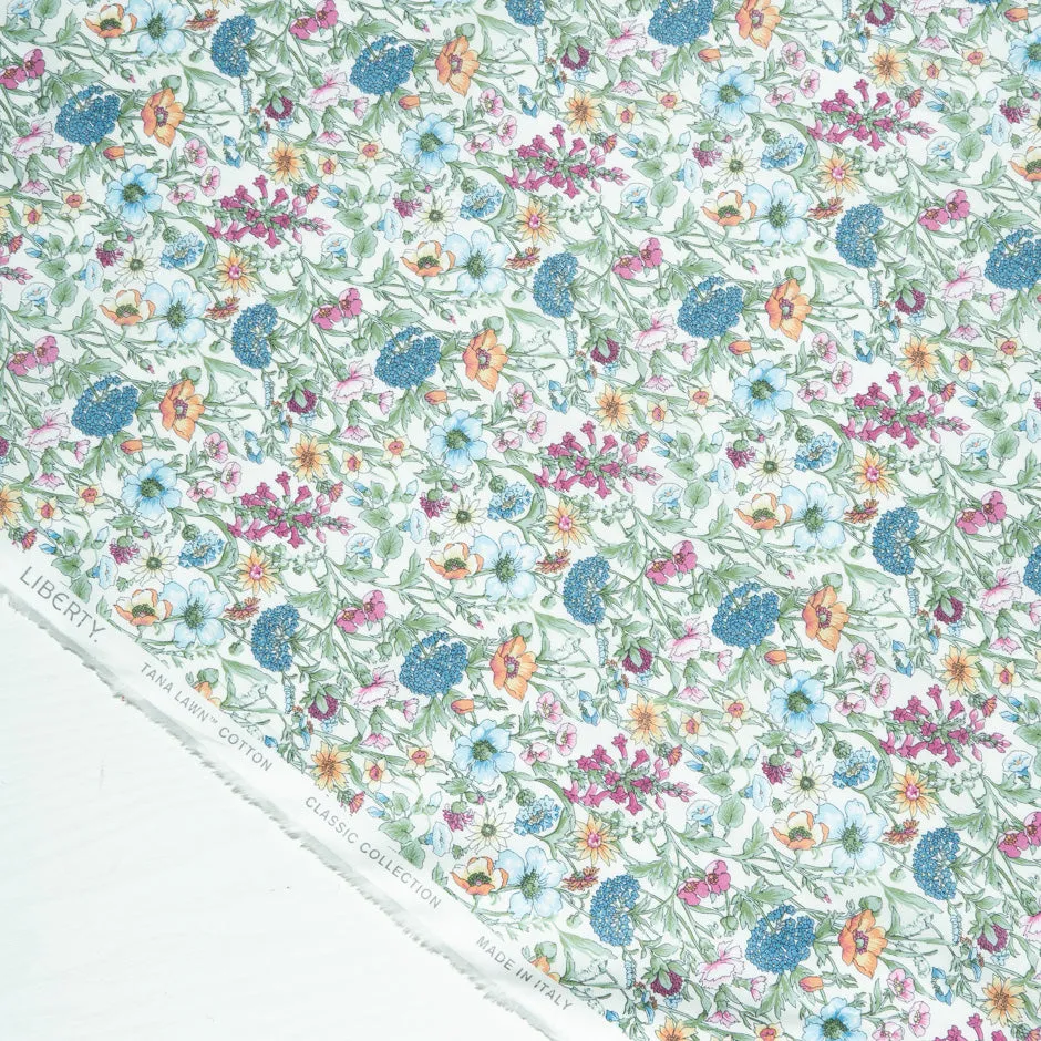 Multi 'Rachel Meadow' Liberty Cotton Tana Lawn