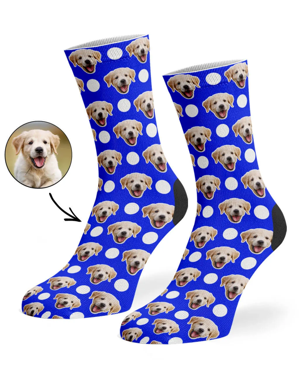 Polka Dog Socks