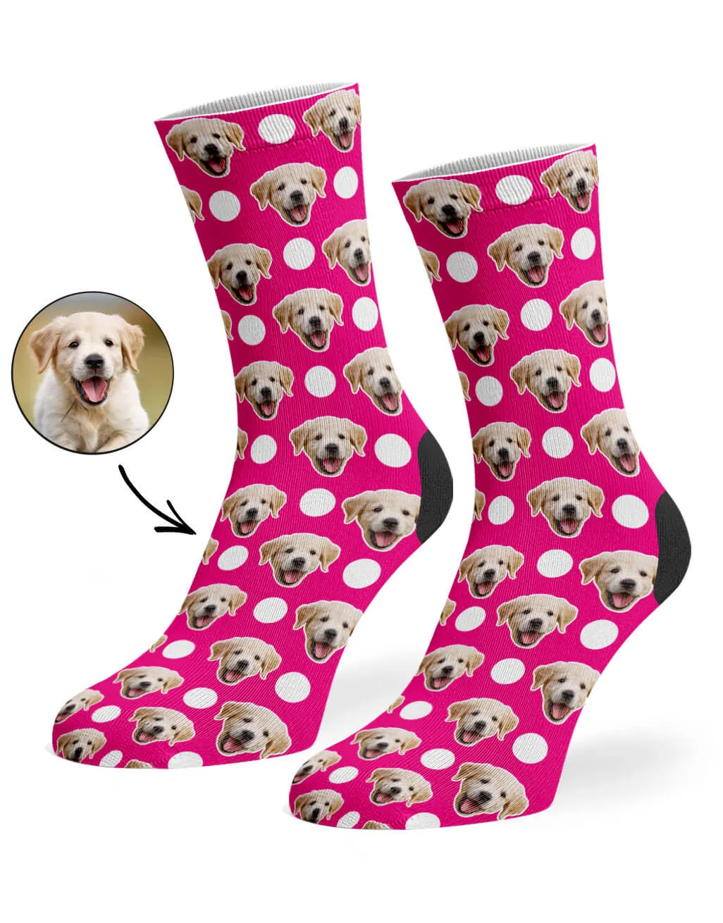 Polka Dog Socks