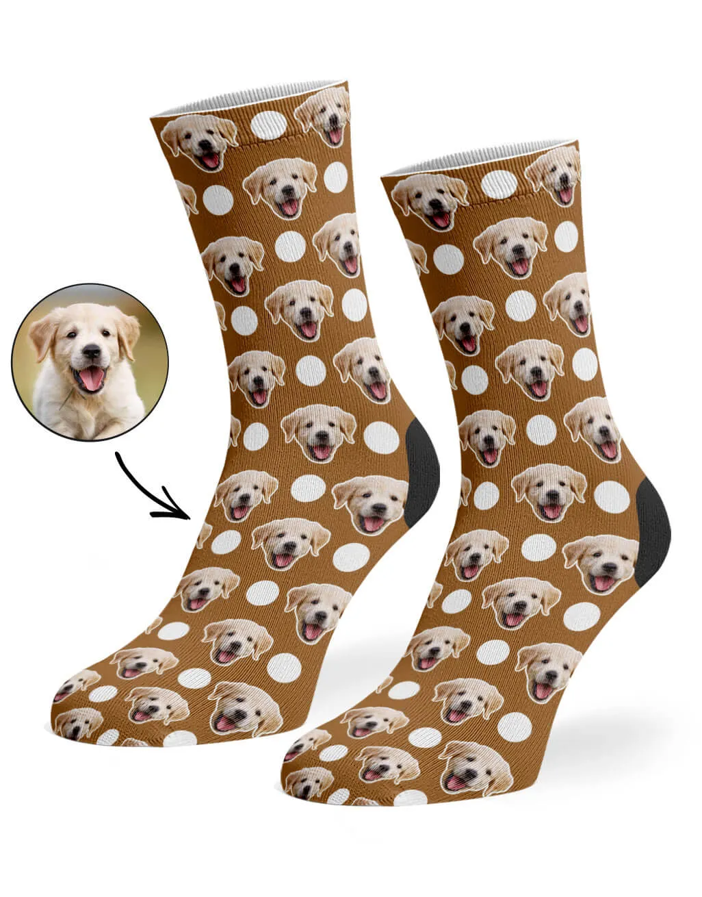 Polka Dog Socks