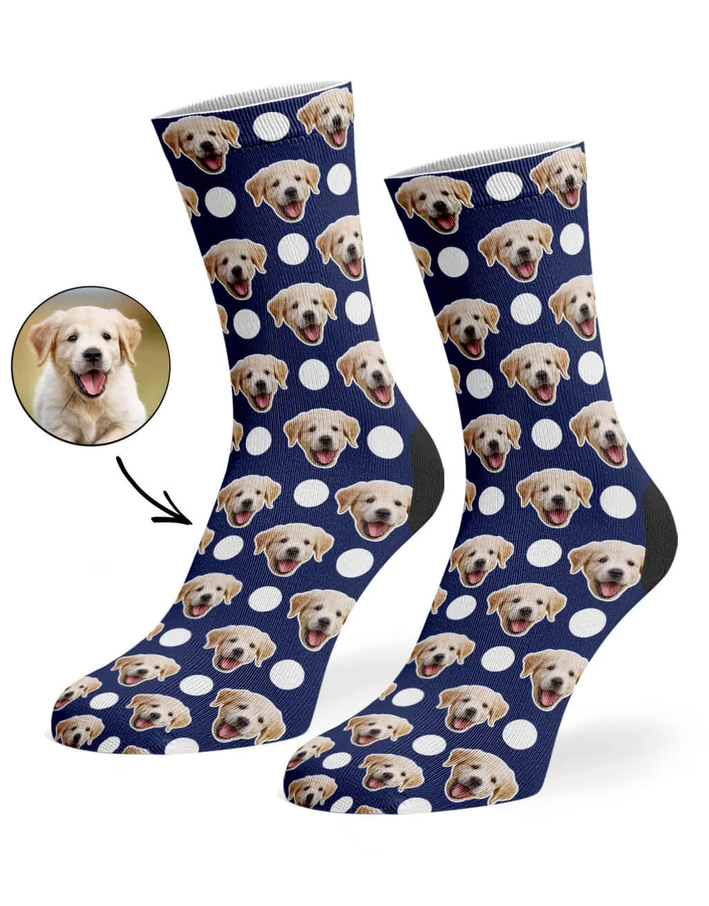 Polka Dog Socks