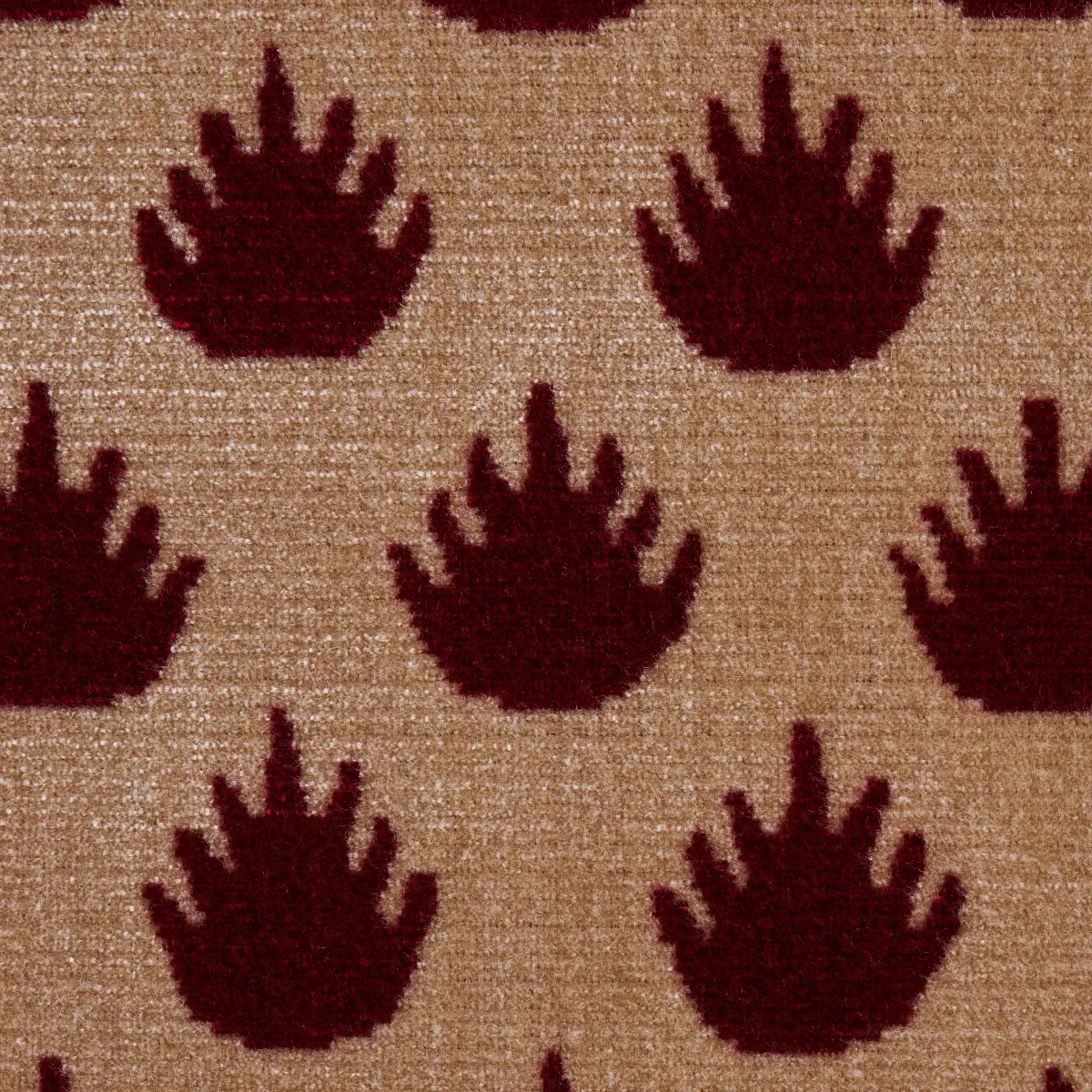 Schumacher Coronation Velvet Garnet Fabric