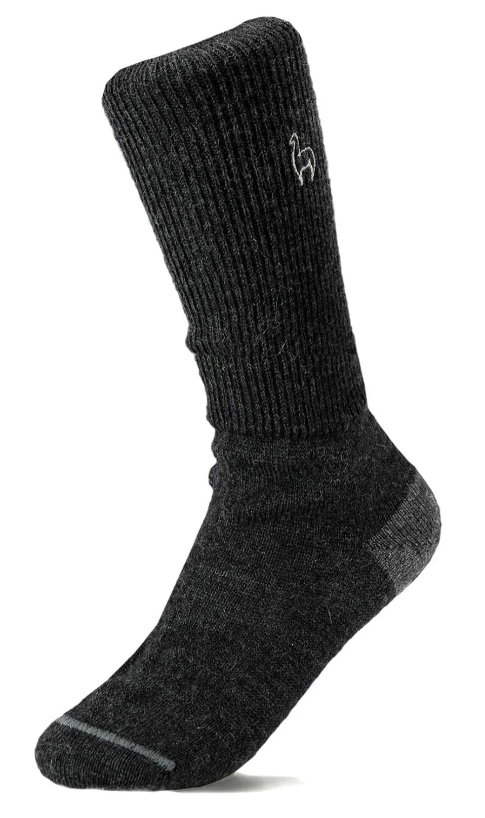 Shupaca Business Alpaca Crew Socks -Black -Medium