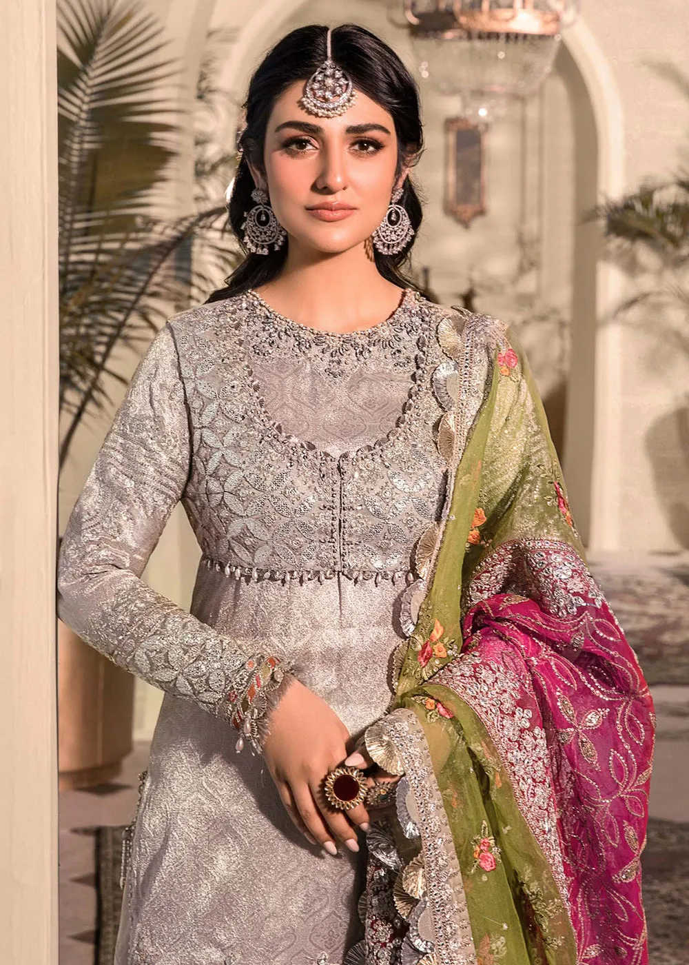 Silver Embroidered Suit - Maria B - Mbroidered Heritage Edition - BD-2601