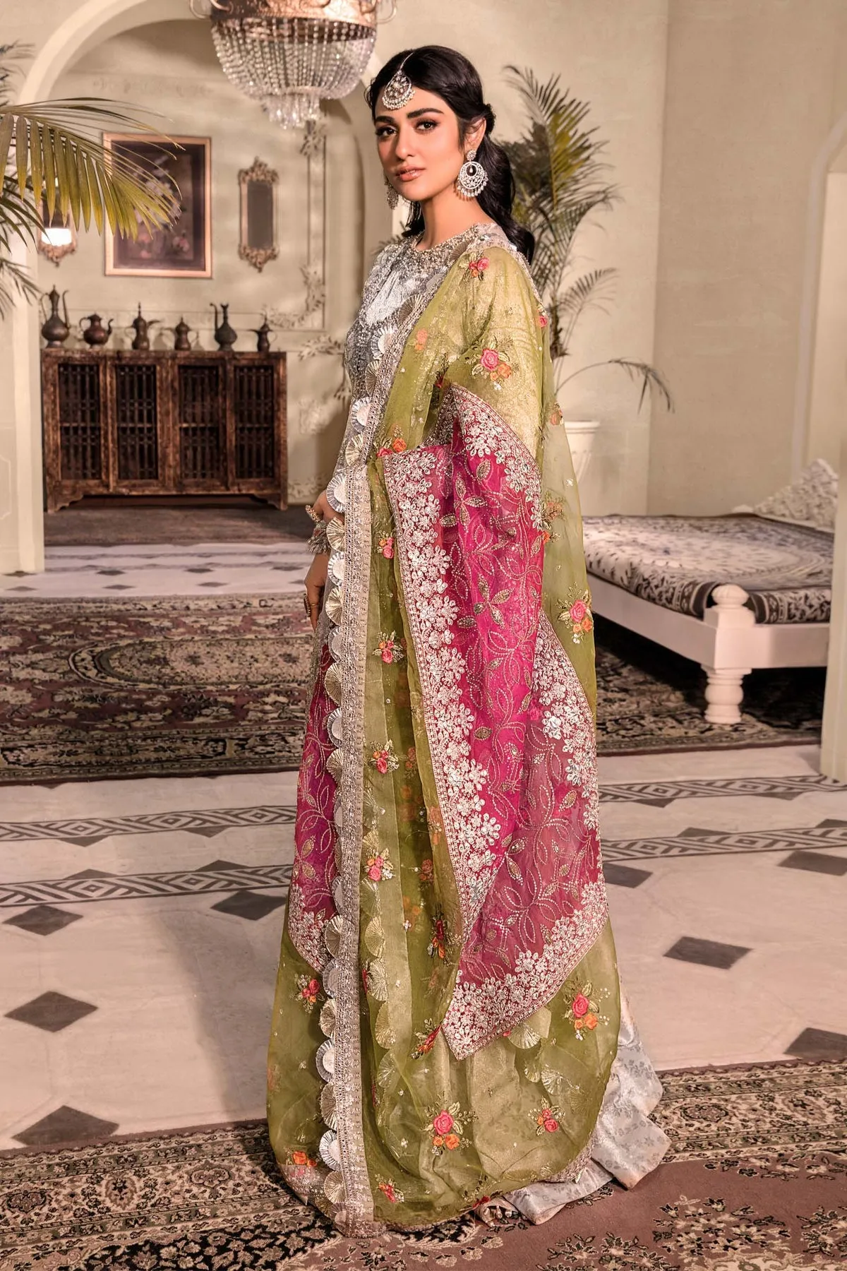 Silver Embroidered Suit - Maria B - Mbroidered Heritage Edition - BD-2601