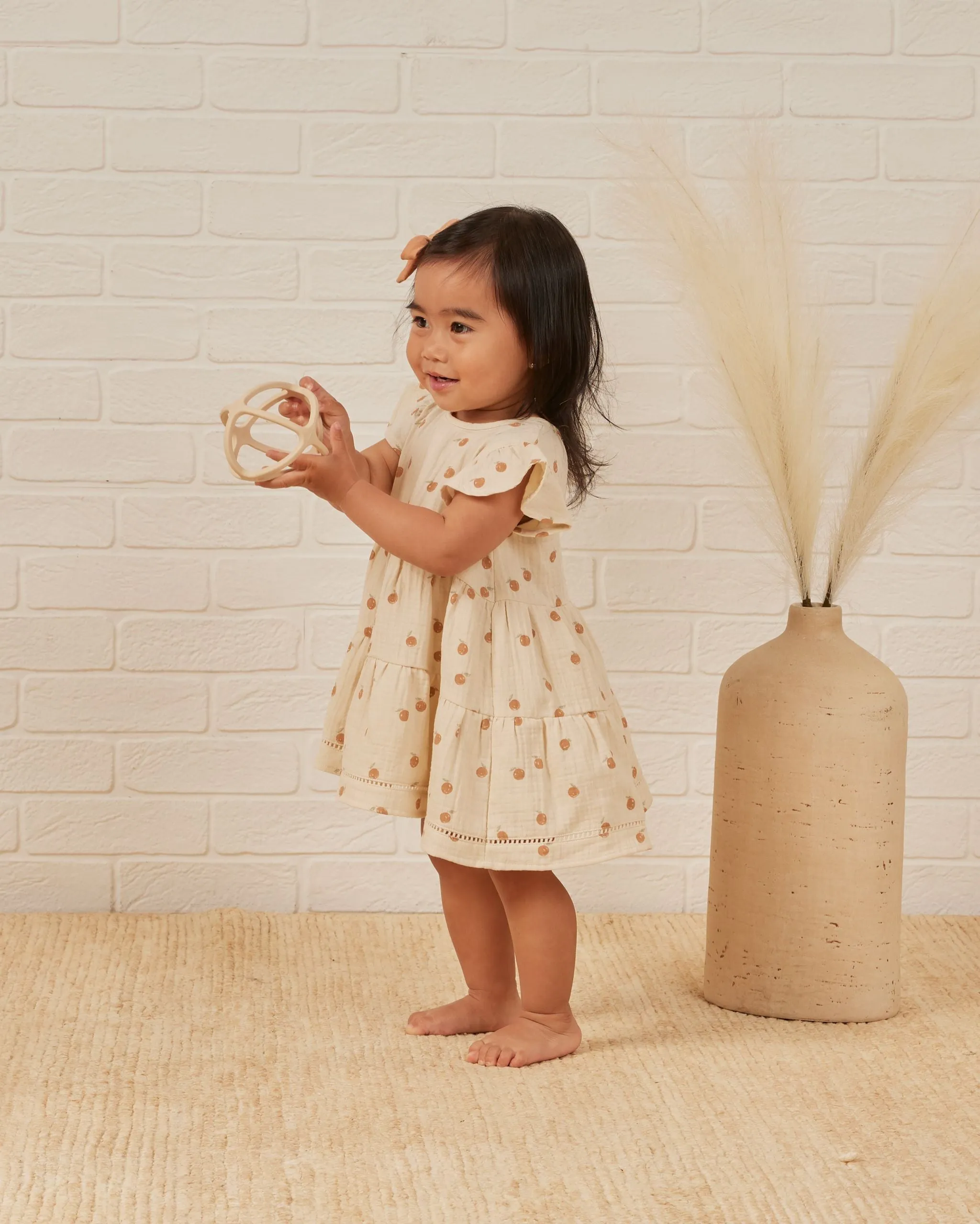 The Lily Dress by Quincy Mae - Oranges - KIDS