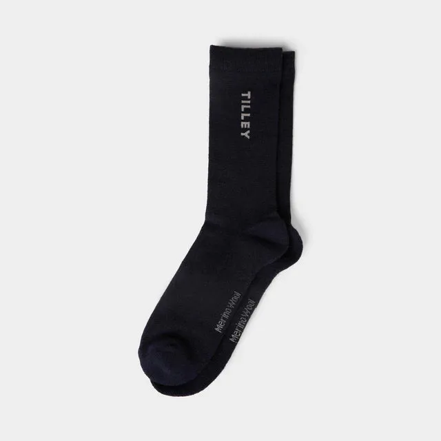 High-Performance Tilley Unisex Merino Wool Blend Outdoor Socks