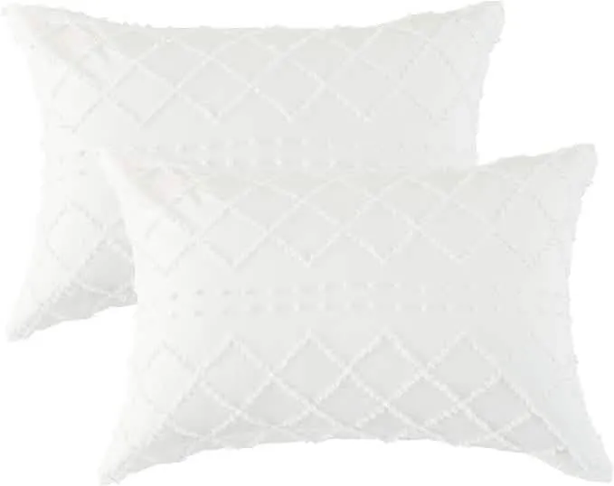 Tufted Embroidery Pillow Shams