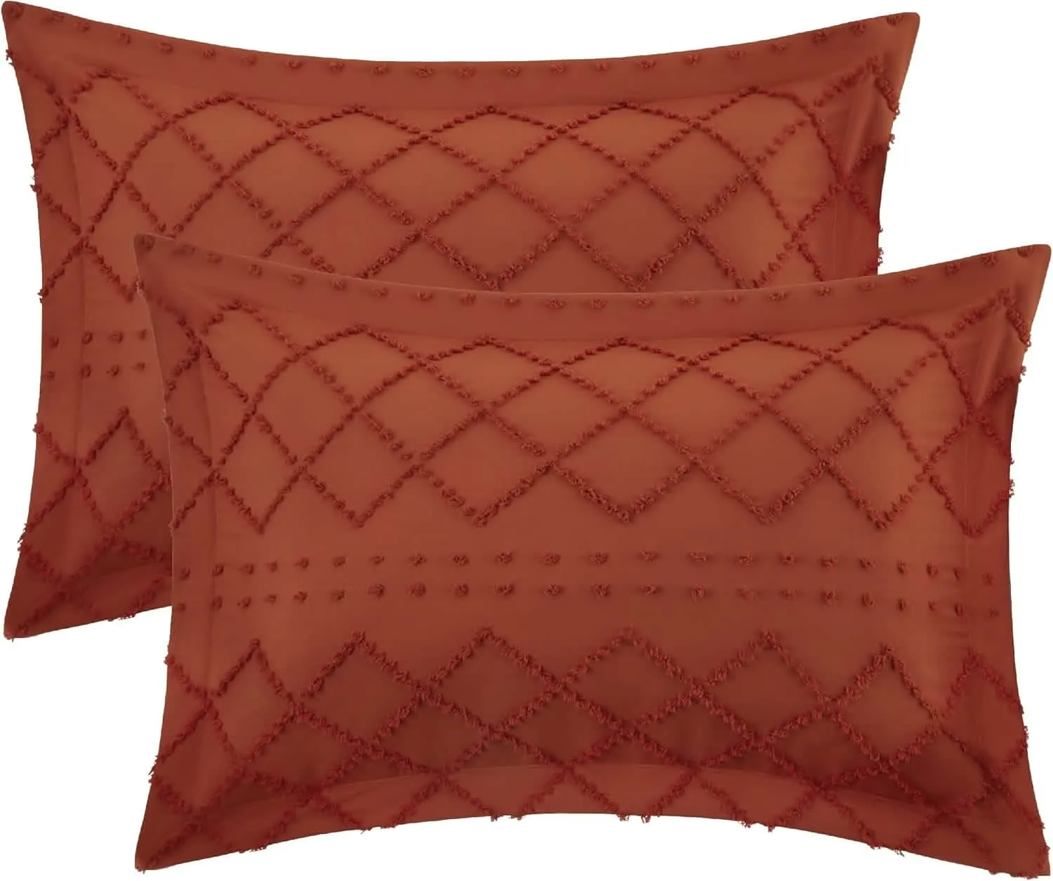 Tufted Embroidery Pillow Shams