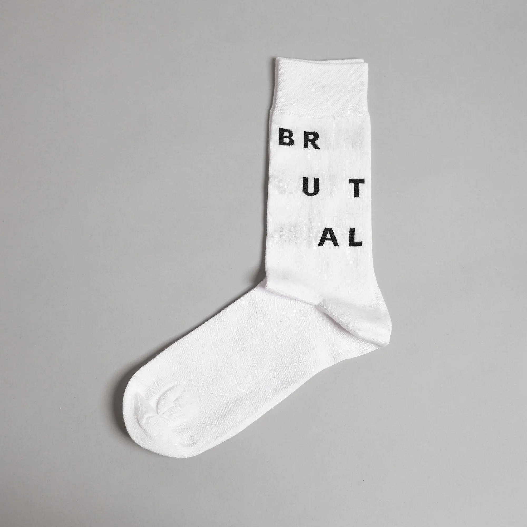 White Brutal Socks