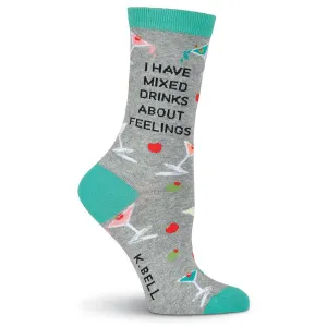 Women's Mixed Drinks Crew (Gray)